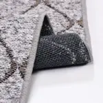 Surbo Modern Gri Pamuk ve Polyester Kaydırmaz Taban Makine Halısı - Görsel 4