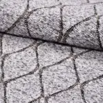 Surbo Modern Gri Pamuk ve Polyester Kaydırmaz Taban Makine Halısı - Görsel 3