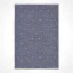 Veglie Modern Antrasit Pamuk ve Polyester Kaydırmaz Taban Makine Halısı - Görsel 2