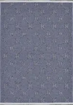 Veglie Modern Antrasit Pamuk ve Polyester Kaydırmaz Taban Makine Halısı