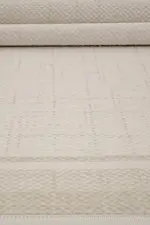Wyken  Çerçeveli Krem Akrilik Makine Halısı - Görsel 4