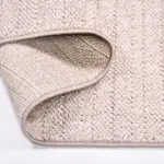 Campo Modern Bej Polipropilen Atkılı Jüt Makine Halısı - Görsel 3