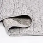 Abajo Modern Gri Polipropilen Atkılı Jüt Makine Halısı - Görsel 3