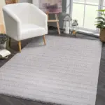 Abajo Modern Gri Polipropilen Atkılı Jüt Makine Halısı - Görsel 5