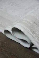 Norton Çerçeveli Krem Akrilik Makine Halısı - Görsel 6