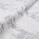 Padru Modern Gri Bambu ve Akrilik Makine Halısı - Görsel 3