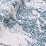 Sozza Modern Gri Bambu ve Akrilik Makine Halısı - Görsel 3