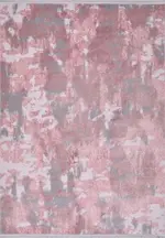 Maida Modern Pembe Gri Bambu ve Akrilik Makine Halısı