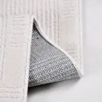 Atripalda Modern Beyaz Dtex Soft Kaydırmaz Tabanlı Makine Halısı - Görsel 6