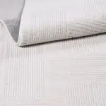 Atripalda Modern Beyaz Dtex Soft Kaydırmaz Tabanlı Makine Halısı - Görsel 4