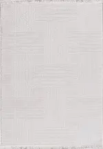 Atripalda Modern Beyaz Dtex Soft Kaydırmaz Tabanlı Makine Halısı