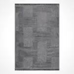 Capriglia Modern Gri Dtex Soft Kaydırmaz Tabanlı Makine Halısı - Görsel 2