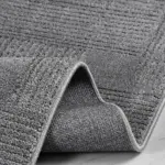 Capriglia Modern Gri Dtex Soft Kaydırmaz Tabanlı Makine Halısı - Görsel 5