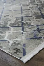 Baeza Modern Gri Akrilik Makine Halısı - Görsel 2