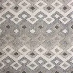 Blecher Geometrik Bej Polyester Kaydırmaz Tabanlı Makine Halısı Blecher Geometrik Bej Polyester Kaydırmaz Tabanlı Makine Halısı