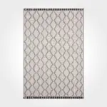 Manfort Geometrik Bej Polyester Kaydırmaz Tabanlı Makine Halısı - Görsel 2