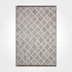 Willy Geometrik Gri Polyester Kaydırmaz Tabanlı Makine Halısı - Görsel 2