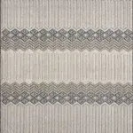 Bürrig Geometrik Gri Polyester Kaydırmaz Tabanlı Makine Halısı