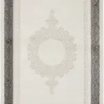 Madeley Çerçeveli Krem Akrilik Makine Halısı