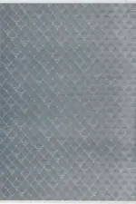 Galvez Modern Mavi Yıkanabilir Polyester,Pamuk Makine Halısı