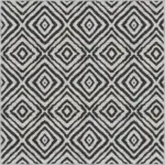 Letras Goemetrik Beyaz Polyester ve Pamuklu Yıkanabilir Kaydırmaz Taban Dijital Baskı Halı - Görsel 5