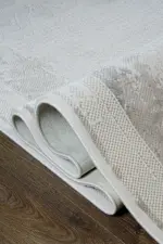 Yuncos Çerçeveli Krem Akrilik Makine Halısı - Görsel 6