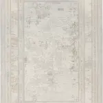 Berson Çerçeveli Krem Polyester Makine Halısı