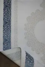 Dawley Çerçeveli Krem Akrilik Makine Halısı - Görsel 4