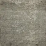 Diges Çerçeveli Gri Polyester Makine Halısı