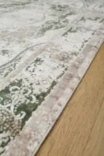 Nave Klasik Göbekli Kahve Akrilik Makine Halısı - Görsel 3