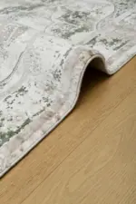 Nave Klasik Göbekli Kahve Akrilik Makine Halısı - Görsel 4