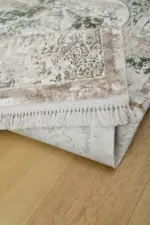 Nave Klasik Göbekli Kahve Akrilik Makine Halısı - Görsel 5