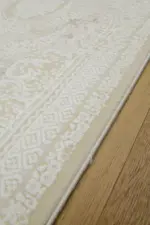 Settimo Klasik Göbekli Krem Akrilik Makine Halısı - Görsel 3