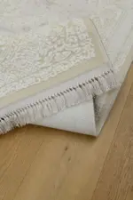 Settimo Klasik Göbekli Krem Akrilik Makine Halısı - Görsel 5