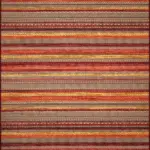 Vella Çizgili Multi Polyester ve Pamuklu Yıkanabilir Kaydırmaz Taban Dijital Baskı Halı