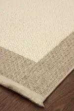 Sefton Krem Bej Çizgili Modern Sisal Makine Halısı - Görsel 2