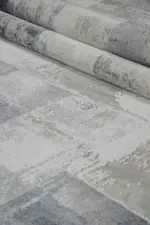 Fombio Modern Krem Polyester Makine Halısı - Görsel 7