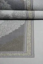 Cenon Çerçeveli Göbekli Vizon Polyester Makine Halısı - Görsel 5