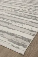 Forges  Modern Bej Polyester Makine Halısı - Görsel 2