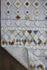 Clifton Modern Gri Polyester Makine Halısı - Görsel 4