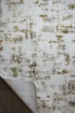 Gare Modern Krem Polyester Makine Halısı - Görsel 4