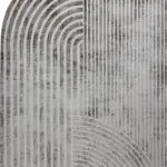 Andria Sol Tasarım Antrasit Akrilik Makine Halısı