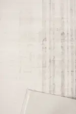 Nardo Modern Krem Antrasit Çizgili Akrilik Makine Halısı - Görsel 5