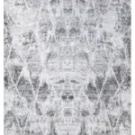 Couvin Modern Gri Polyester Makine Halısı