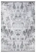 Couvin Modern Gri Polyester Makine Halısı