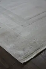 Sens Çerçeveli Bej Akrilik Makine Halısı - Görsel 2