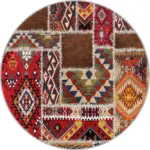 Antoni Patchwork Multi Polyester ve Pamuklu Yıkanabilir Kaydırmaz Taban Dijital Baskı Halı - Görsel 7