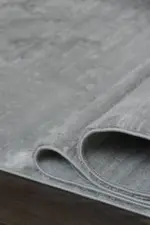 Durham Çerçeveli Krem Gri Göbekli Akrilik Makine Halısı - Görsel 6