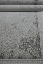 Pessac Çerçeveli Göbekli Krem Polyester Makine Halısı - Görsel 5