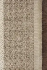 Sefton Krem Bej Çizgili Modern Sisal Makine Halısı - Görsel 3
